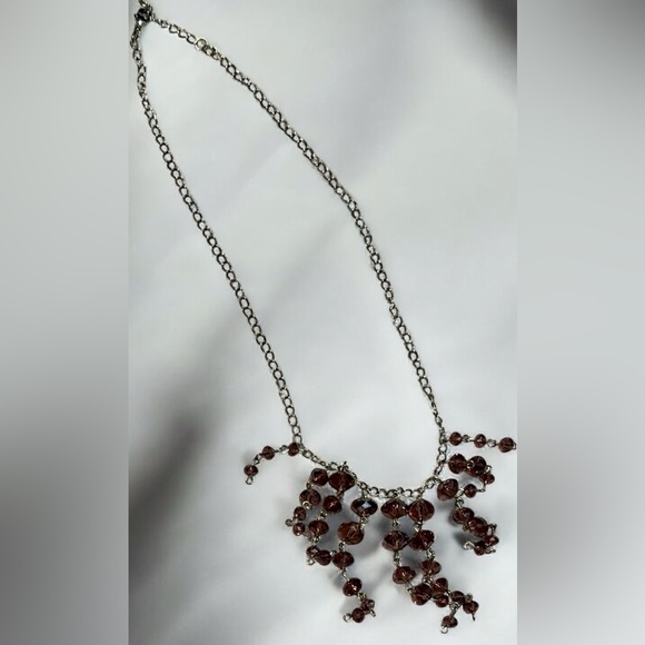 Amber coloured necklace - Picture 2 of 3